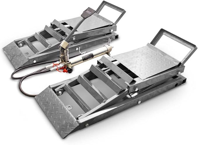 Last Day For Clearance💝80% off!🔥 Hydraulic Underbody Access Car Lift with Ramp