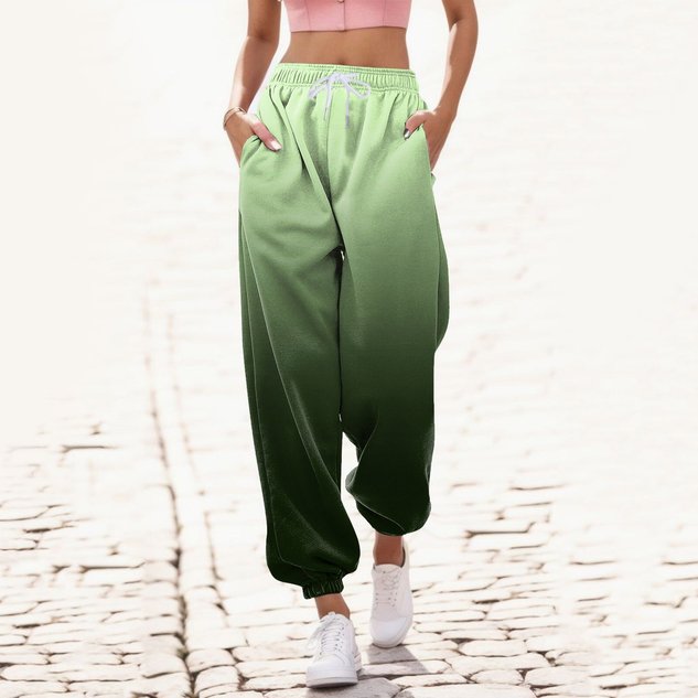 Women's H-Line Ankle Banded Pants Daily Going Out Pants Purple Casual Ombre Spring/Fall Pants