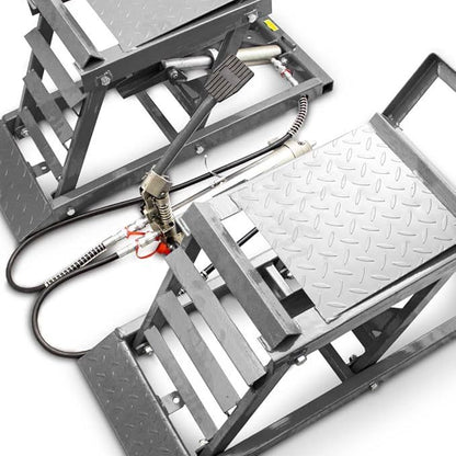 Last Day For Clearance💝80% off!🔥 Hydraulic Underbody Access Car Lift with Ramp